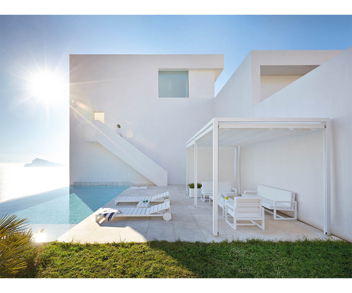High end Pergola Folding Roof Pavilion by Gandia Blasco Casa Design