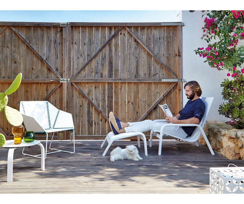 High end Ottoman for Stack High Back Low Armchair by Gandia Blasco Casa Design