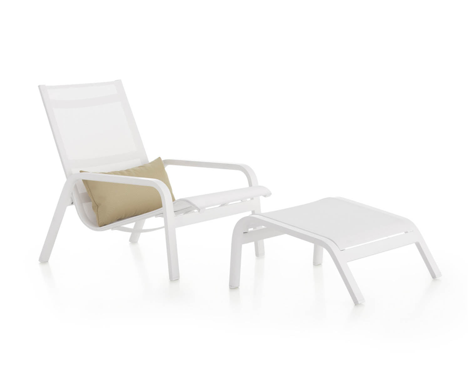 High end Ottoman for Stack High Back Low Armchair by Gandia Blasco Casa Design