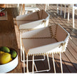 High end Textile Stool with Backrest by Gandia Blasco Casa Design