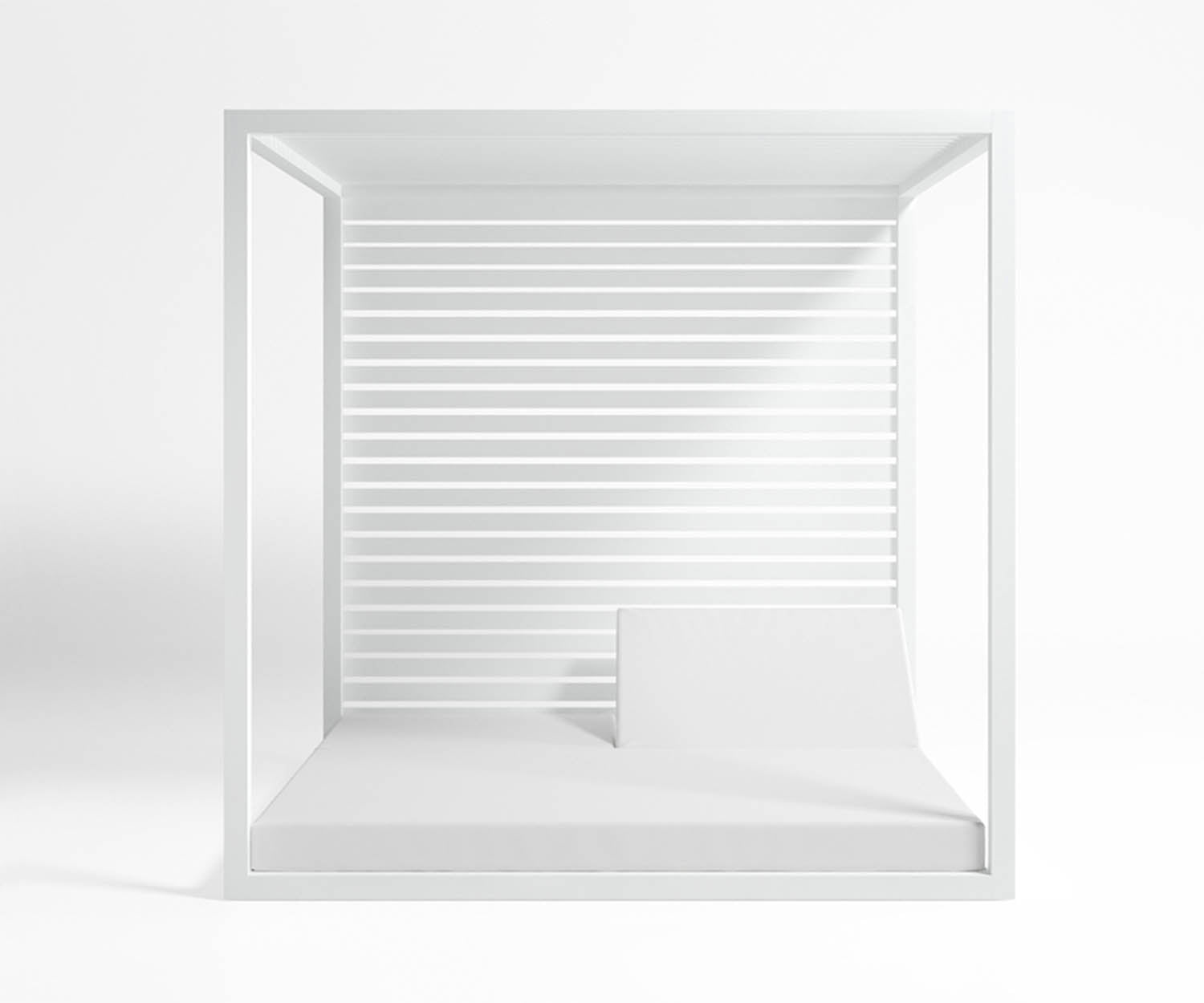 High end Reclining Daybed with Aluminum Slats by Gandia Blasco Casa Design