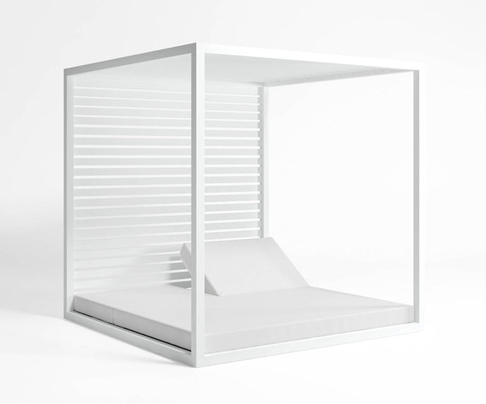 High end Reclining Daybed with Aluminum Slats by Gandia Blasco Casa Design