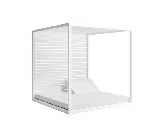 High end Reclining Daybed with Aluminum Slats by Gandia Blasco Casa Design