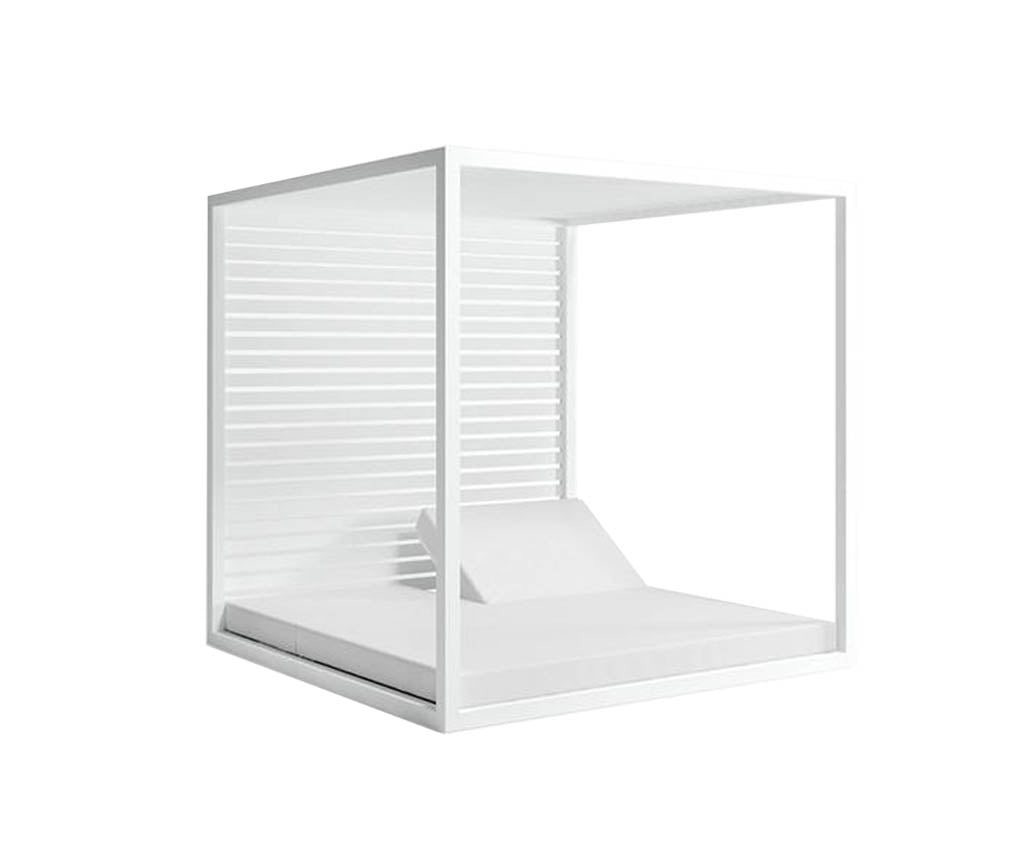 High end Reclining Daybed with Aluminum Slats by Gandia Blasco Casa Design