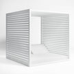 High end Reclining Daybed with Aluminum Slats by Gandia Blasco Casa Design