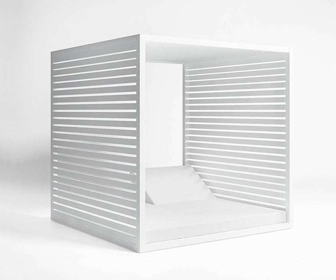 High end Reclining Daybed with Aluminum Slats by Gandia Blasco Casa Design