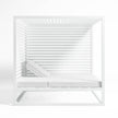 High end Elevated Reclining Daybed with Aluminum Slats by Gandia Blasco Casa Design