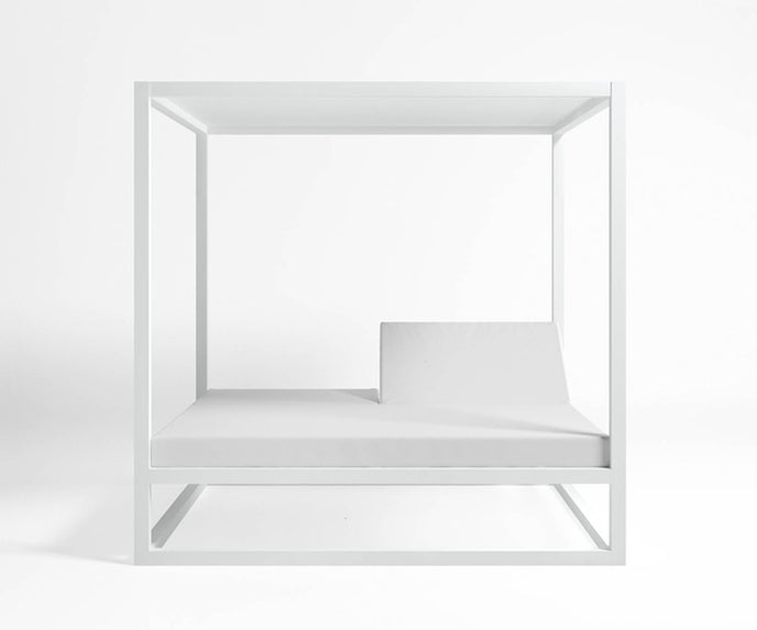 High end Elevated Reclining Daybed with Aluminum Slats by Gandia Blasco Casa Design