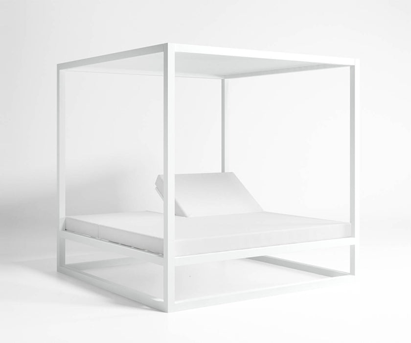 High end Elevated Reclining Daybed with Aluminum Slats by Gandia Blasco Casa Design