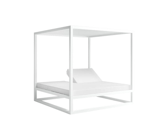 High end Elevated Reclining Daybed with Aluminum Slats by Gandia Blasco Casa Design