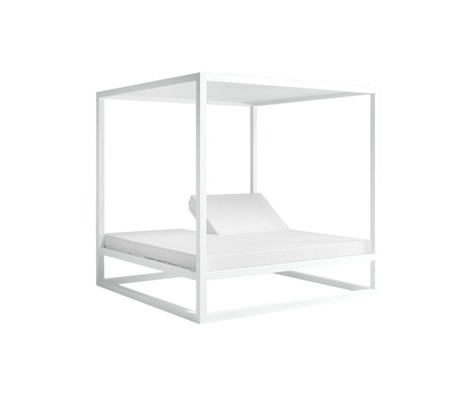 High end Elevated Reclining Daybed with Aluminum Slats by Gandia Blasco Casa Design