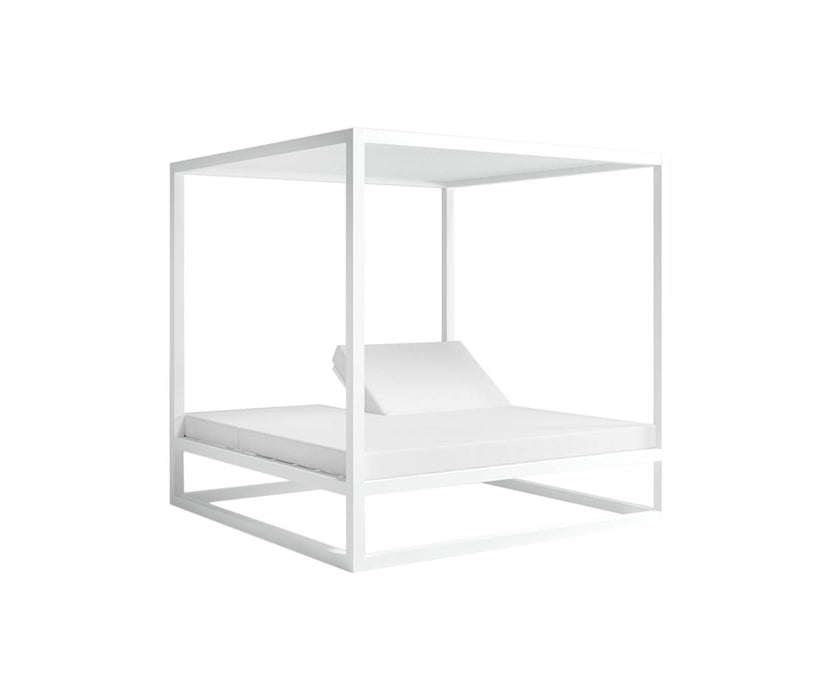 High end Elevated Reclining Daybed with Aluminum Slats by Gandia Blasco Casa Design