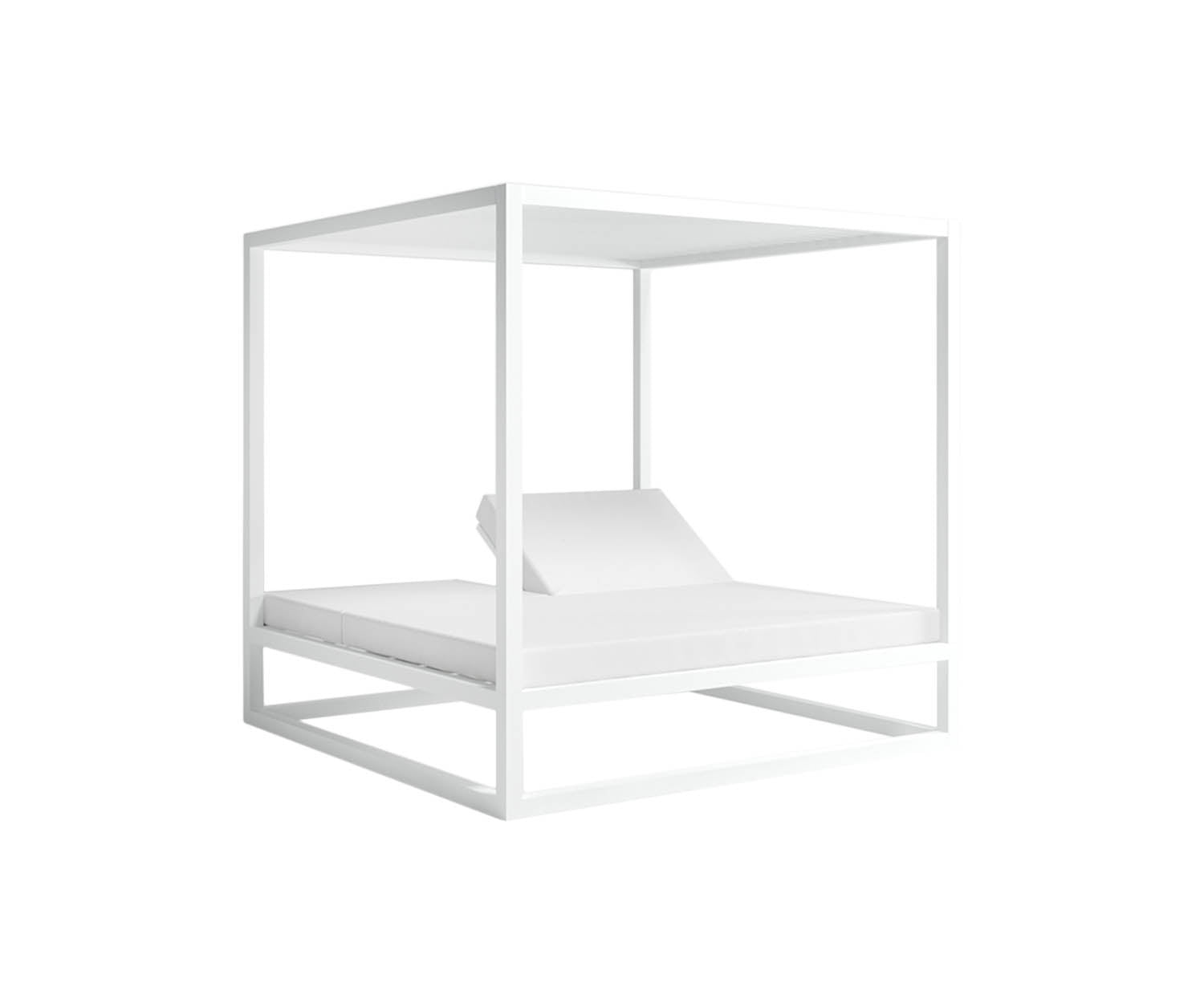 High end Elevated Reclining Daybed with Aluminum Slats by Gandia Blasco Casa Design
