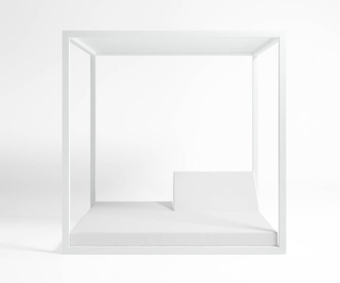 High end Reclining Daybed with Aluminum Slats by Gandia Blasco Casa Design