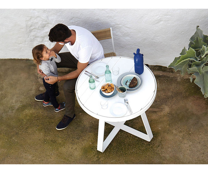 High end Flat High Circular Dining Table by Gandia Blasco Casa Design