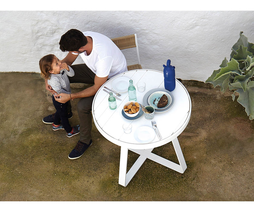 High end Flat High Circular Dining Table by Gandia Blasco Casa Design