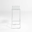 High end Flat Stool with Backrest by Gandia Blasco Casa Design