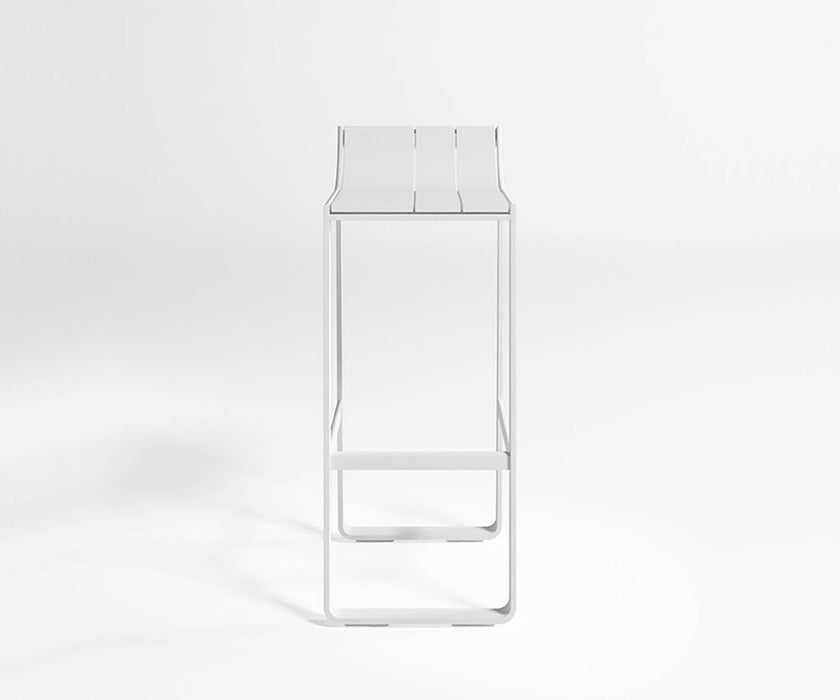 High end Flat Stool with Backrest by Gandia Blasco Casa Design