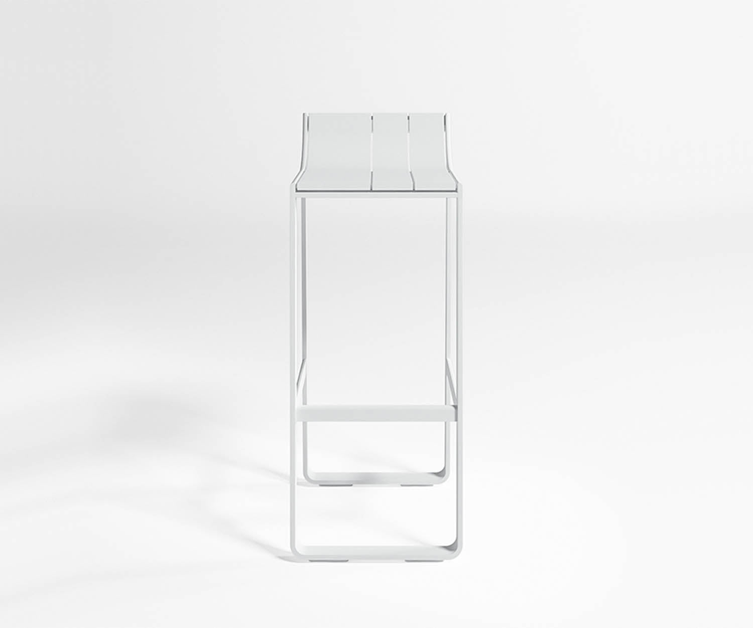 High end Flat Stool with Backrest by Gandia Blasco Casa Design