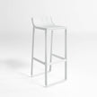 High end Flat Stool with Backrest by Gandia Blasco Casa Design