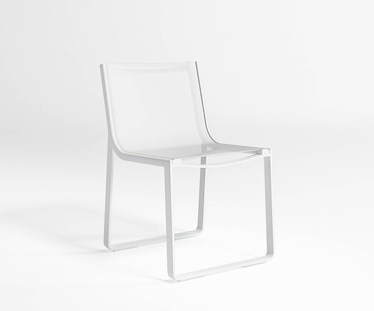 Flat Textil Dining Chair without Arms