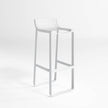 High end Flat Textil Stool with Backrest by Gandia Blasco Casa Design
