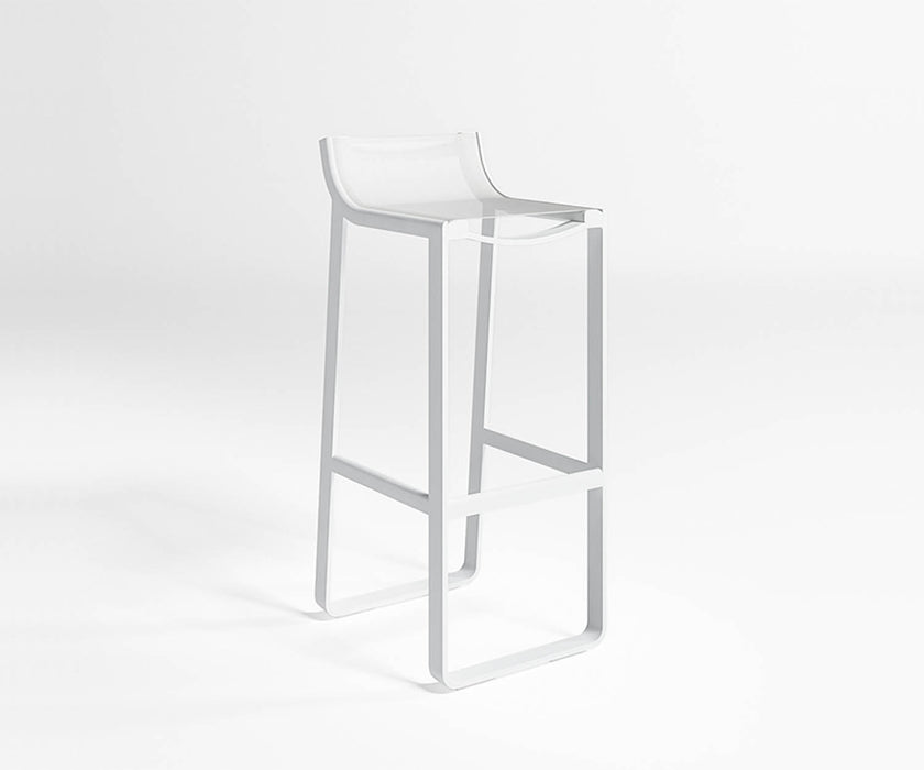High end Flat Textil Stool with Backrest by Gandia Blasco Casa Design