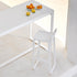 High end Flat Textil Stool with Backrest by Gandia Blasco Casa Design