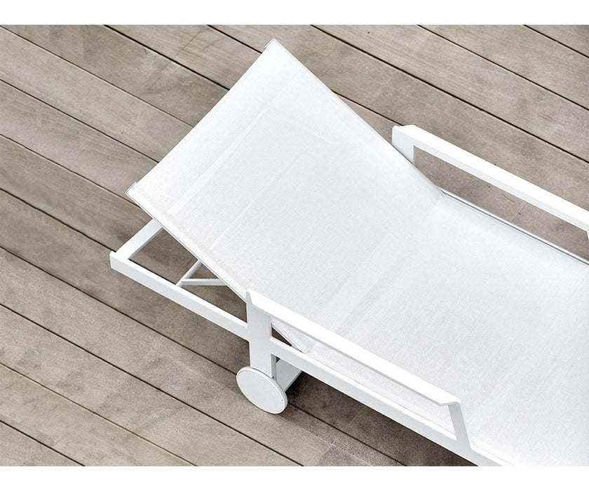 High end Flat Textil Chaise Lounge With Arms by Gandia Blasco Casa Design