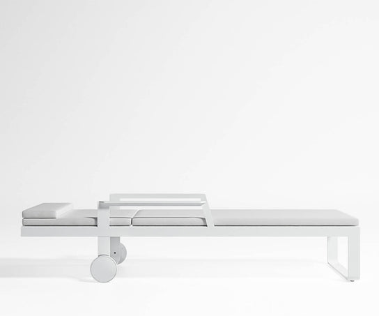 High end Flat Chaise Lounge With Arms by Gandia Blasco Casa Design