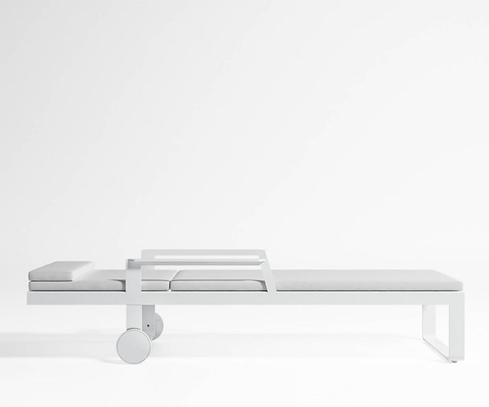 High end Flat Chaise Lounge With Arms by Gandia Blasco Casa Design