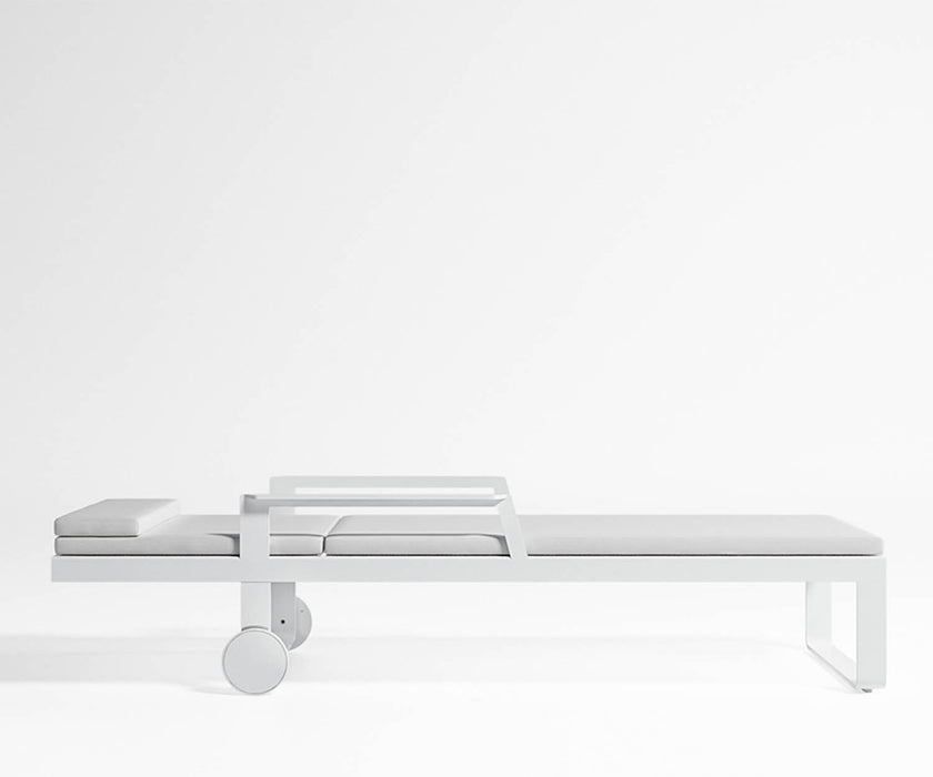 High end Flat Chaise Lounge With Arms by Gandia Blasco Casa Design