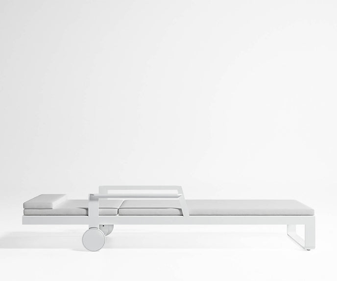 High end Flat Chaise Lounge With Arms by Gandia Blasco Casa Design