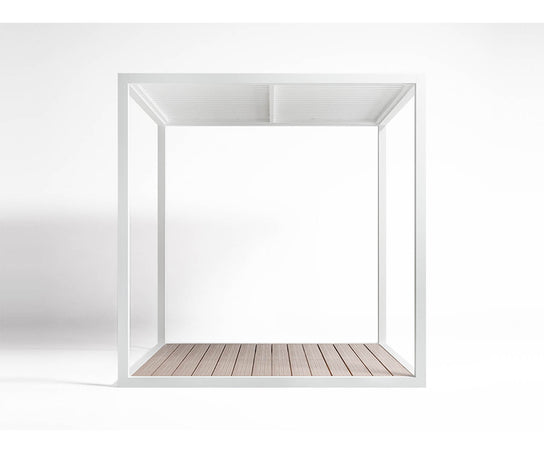 High end Floor Pergola Fixed Blades Roof Pavilion by Gandia Blasco Casa Design