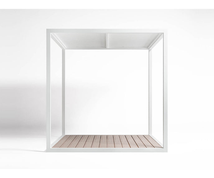 High end Floor Pergola Fixed Blades Roof Pavilion by Gandia Blasco Casa Design