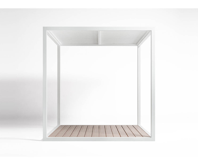 High end Floor Pergola Fixed Blades Roof Pavilion by Gandia Blasco Casa Design