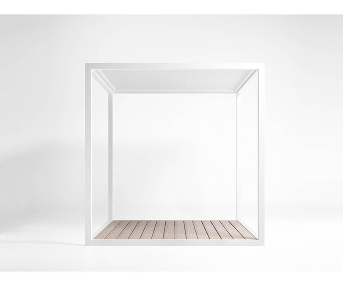High end Floor Pergola Fixed Canvas Roof Pavilion by Gandia Blasco Casa Design