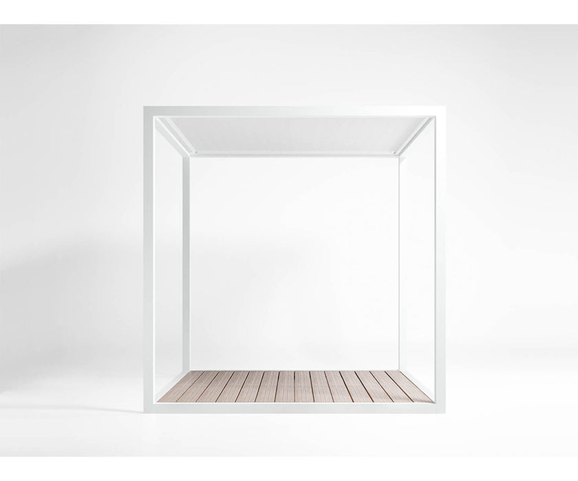 High end Floor Pergola Fixed Canvas Roof Pavilion by Gandia Blasco Casa Design