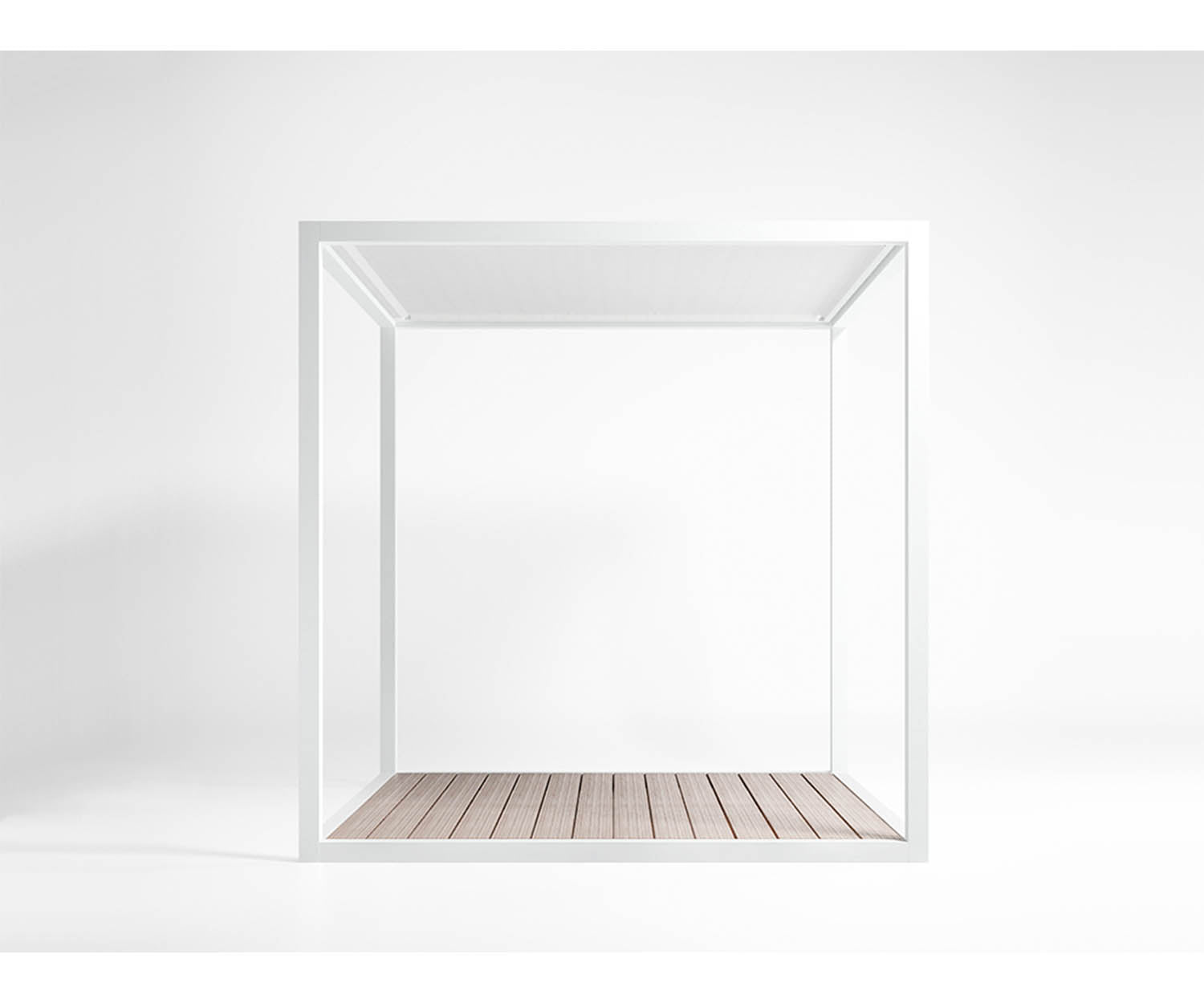 High end Floor Pergola Fixed Canvas Roof Pavilion by Gandia Blasco Casa Design