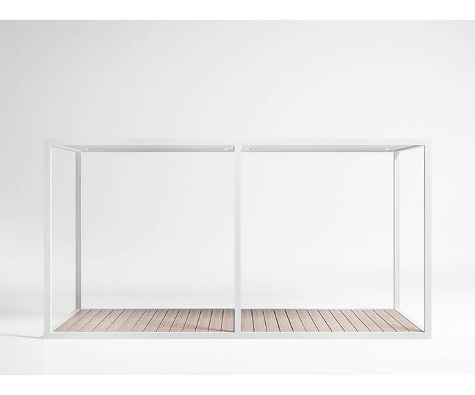 High end Floor Pergola Fixed Canvas Roof Pavilion by Gandia Blasco Casa Design