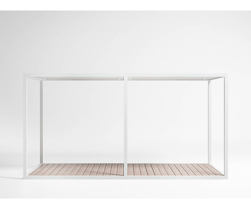 High end Floor Pergola Fixed Canvas Roof Pavilion by Gandia Blasco Casa Design