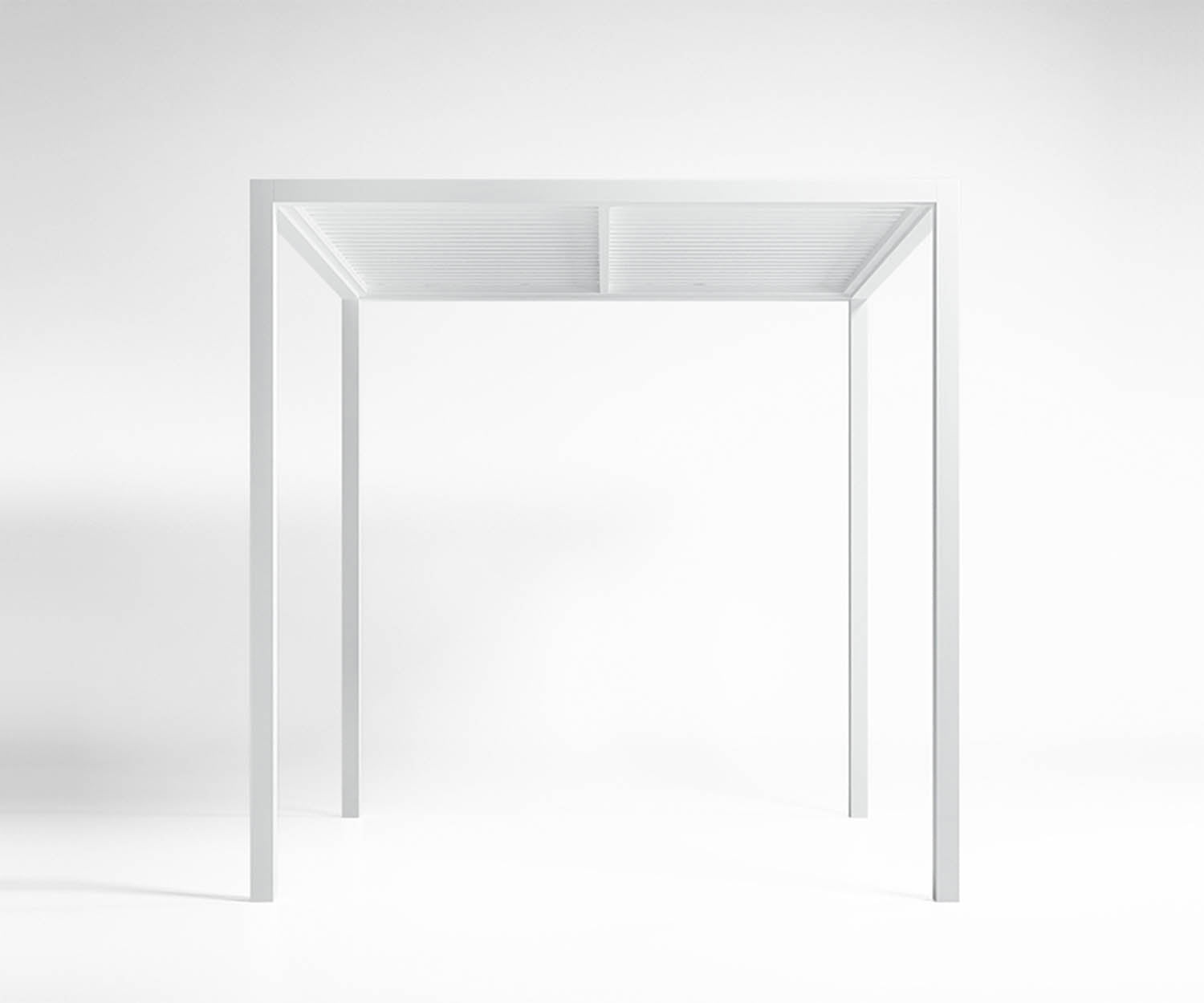 High end Pergola Fixed Blades Roof Pavilion by Gandia Blasco Casa Design