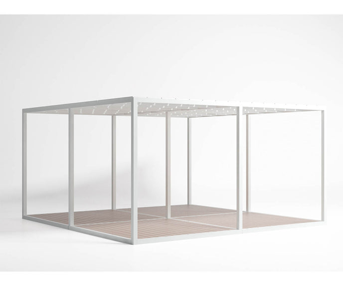 High end Floor Pergola Polyethylene Roof Pavilion by Gandia Blasco Casa Design
