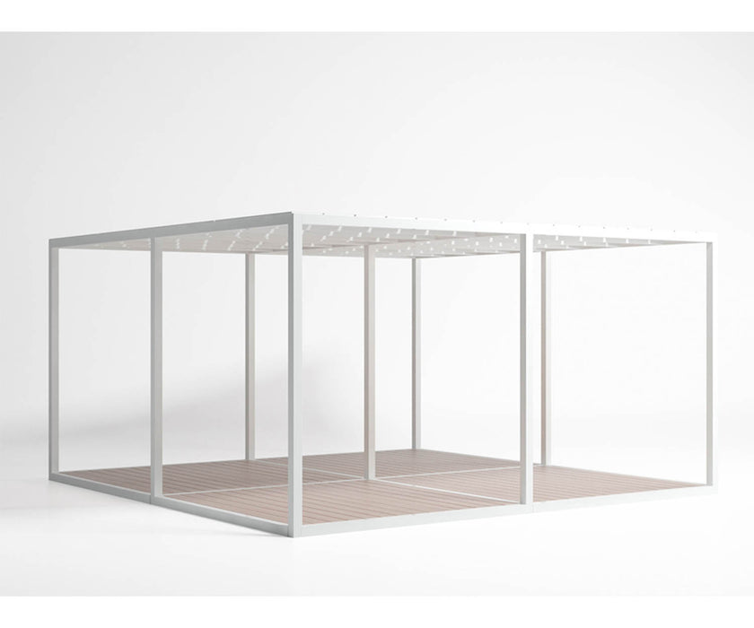 High end Floor Pergola Polyethylene Roof Pavilion by Gandia Blasco Casa Design