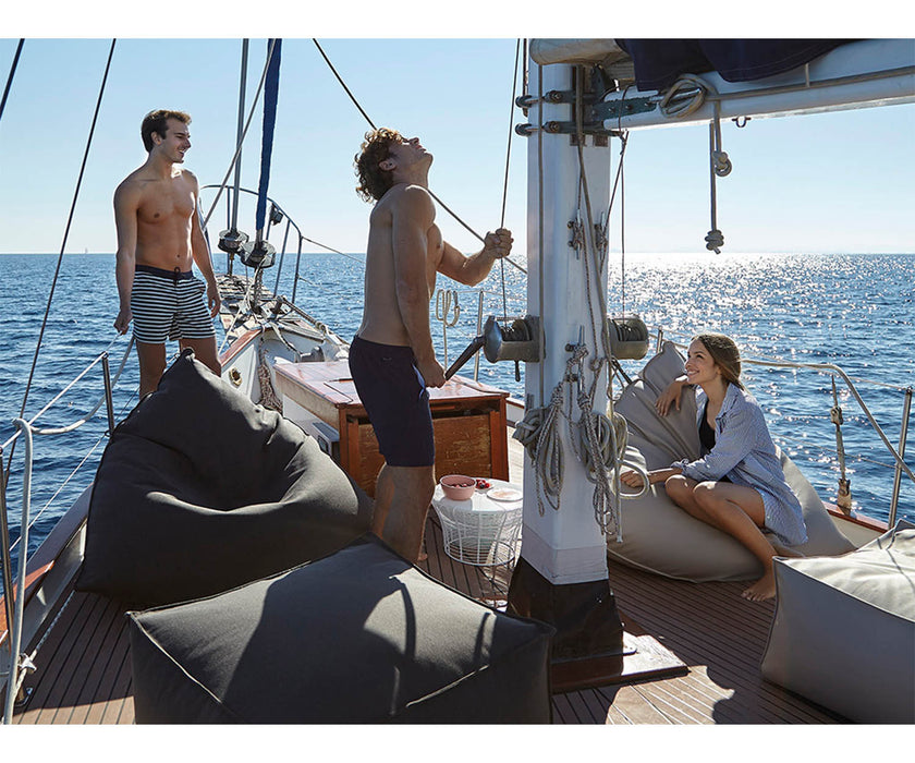 High end Sail Square Outdoor Pouf by Gandia Blasco Casa Design
