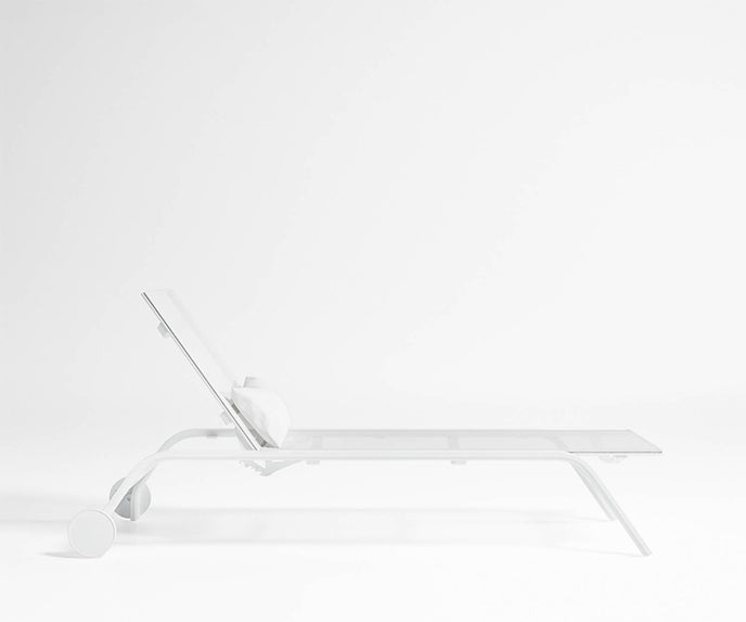 High end Stack Chaise Lounge with Wheels by Gandia Blasco Casa Design