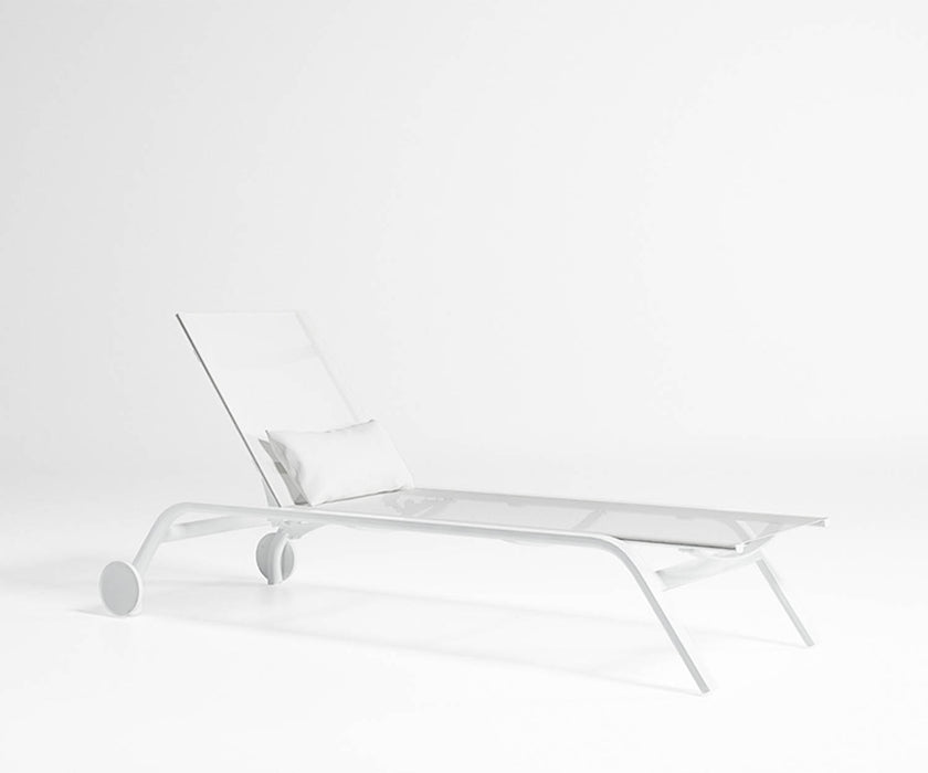 High end Stack Chaise Lounge with Wheels by Gandia Blasco Casa Design