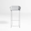 High end Textile Stool with Backrest by Gandia Blasco Casa Design
