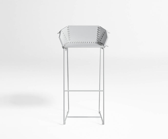 High end Textile Stool with Backrest by Gandia Blasco Casa Design