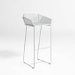 High end Textile Stool with Backrest by Gandia Blasco Casa Design